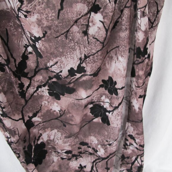 NWT - PrettyLittleThing Brown Floral Side Slit Skirt - Picture 8 of 14